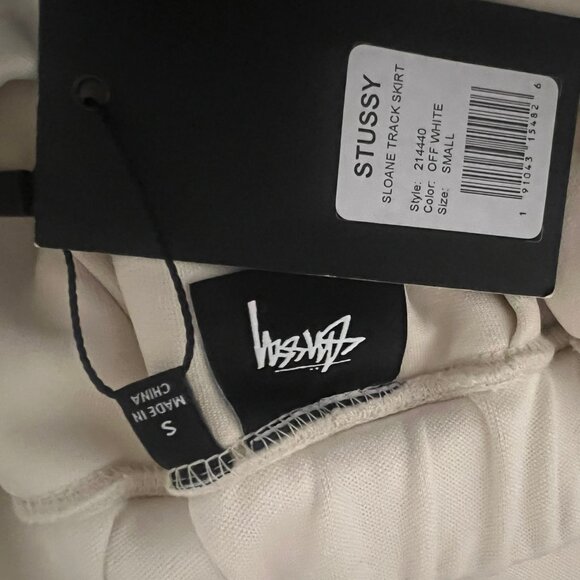 $150 NWT STUSSY SLOANE PLEATED TRACK SKIRT SIZE S SMALL - Picture 7 of 7